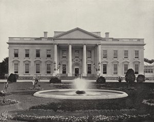 Beyaz Saray, Washington Şehri (s/b fotoğraf) by American Photographer (after)