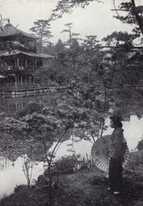 Kinkakuji'deki altın köşk (s/b fotoğraf) by American Photographer (after)