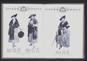 The Theatre of Fur Fashion'dan iki sayfalık yayın (s/b fotoğraf) by American Photographer (after)