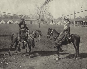 Vahşi Doğu Gösterisinin Arap Mızrakçıları by American Photographer