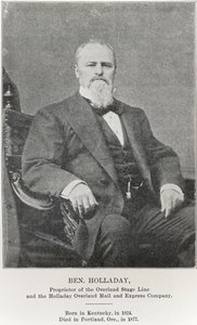 Ben Holladay (1824-77) (s/b fotoğraf) by American Photographer