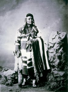 Şef Joseph (1840-1904) c.1880 (s/b fotoğraf) by American Photographer