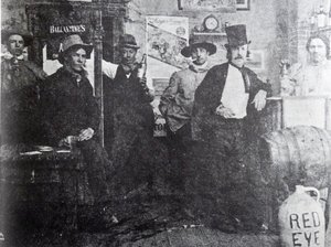 Sakat Creek Barroom, 1898 by American Photographer