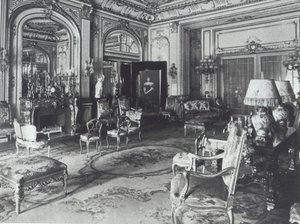 Astor aile evindeki misafir odası, Fifth Avenue, New York by American Photographer