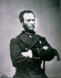 General William T. Sherman (1820-91) (s/b fotoğraf) by American Photographer