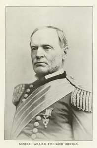 General William Tecumseh Sherman (siyah beyaz fotoğraf) by American Photographer