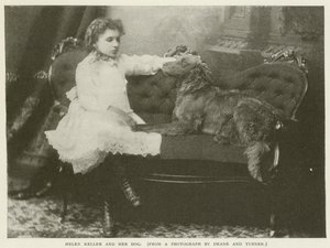 Helen Keller ve köpeği by American Photographer