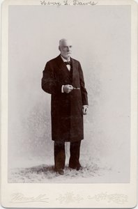 Henry Laurens Dawes (1816-1903), ABD Senatörü, fotoğraf Nowell, Pittsfield, Massachusetts (albüm fotoğrafı) by American Photographer