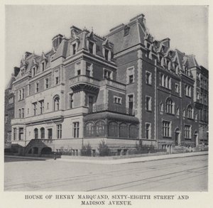 Henry Marquand Evi, Altmış Sekizinci Cadde ve Madison Bulvarı (s/b fotoğraf) by American Photographer
