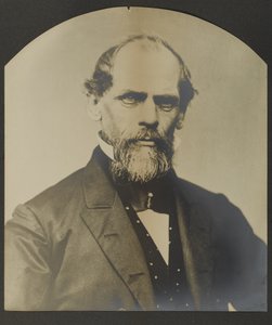 John Augustus Roebling, c.1866-7 (jelatin gümüş baskı) by American Photographer