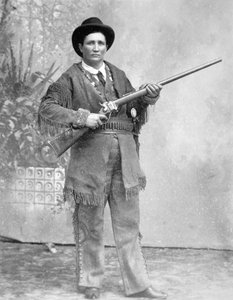 Martha Jane Cannary (Calamity Jane) (1852-1903) (s/b fotoğraf) by American Photographer