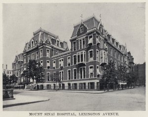 Mount Sinai Hastanesi, Lexington Bulvarı (s/b fotoğraf) by American Photographer
