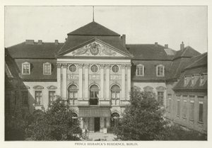Prince Bismarcks Residence, Berlin (siyah beyaz fotoğraf) by American Photographer