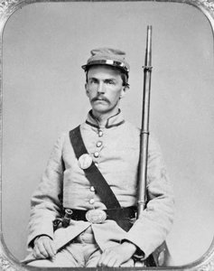 Er James Greer, 4. Georgia Piyade, Konfederasyon Ordusu (s/b fotoğraf) by American Photographer