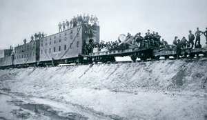 Demiryolu İnşaat Ekipleri by American Photographer