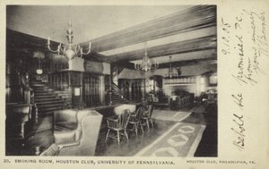 Sigara içme odası, Houston Kulübü, Pennsylvania Üniversitesi, Philadelphia by American Photographer