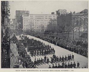 Sesli Para Gösterisi veya İş Adamları Geçit Töreni by American Photographer