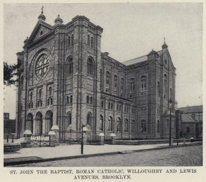St John the Baptist, Roma Katolik Willoughby ve Lewis Avenues, Brooklyn (s/b fotoğraf) by American Photographer