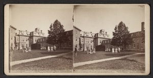 Oneida Topluluğunun stereoskopik görünümleri, 1870 dolayları (s/b fotoğraf) by American Photographer