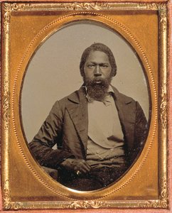Stoacı Adam, c.1855 (el boyaması dokuzuncu plaka ambrotipi) by American Photographer