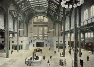 Tren Yolculuğu, Chicago Union İstasyonu (renkli fotoğraf) by American Photographer