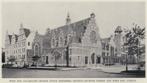 West End Collegiate Church, Dutch Reformed, Yetmiş Yedinci Cadde ve West End Caddesi (s/b fotoğraf)