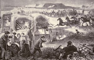 Oregon Patikası üzerinde bir Corral