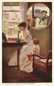 Bir pazarlama telefon görüşmesi (renkli taş) by American School