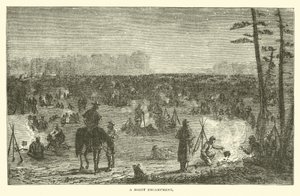 Bir gece kampı, Aralık 1862 by American School