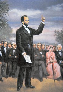 Abraham Lincoln (1809-65) Gettysburg, Pennsylvania