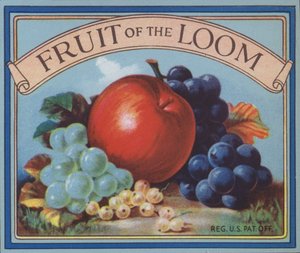 Fruit of the Loom giyim reklamı (renkli lito) by American School