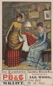 Yün etekler için reklam (renkli litho) by American School