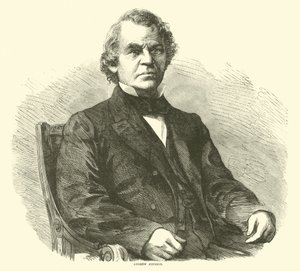 Andrew Johnson, Nisan 1865 by American School