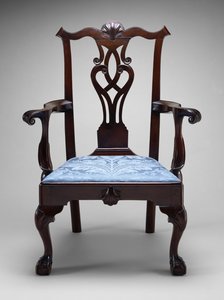 Koltuk, c. 1760-1790 (kara ceviz; güney sarı çam) by American School