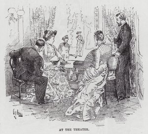 Tiyatroda (gravür) by American School