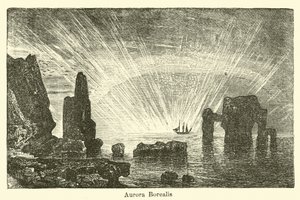Aurora borealis by American School