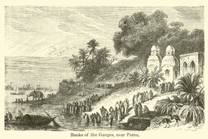 Patna yakınlarındaki Ganj kıyıları by American School
