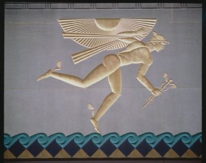 1931-40 arasında inşa edilmiş 14 binadan birinin dışından Merkür