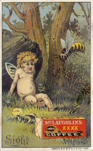 Arı saldıran putto by American School