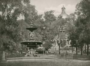 Boston Common (fotogravür) by American School