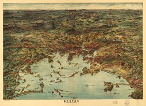Boston ve çevresi, c.1905 by American School