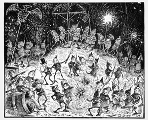 Brownies, The World Guide to Cüceler, Periler, Elfler ve Diğer Küçük İnsanlardan Thomas Keightley (1789-1872) 1880