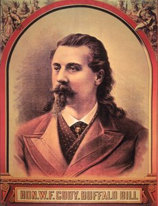 Buffalo Bill (1846-1917) 1886 (renkli taş) by American School