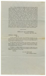 27 Aralık 1860 No.lu Genel Emir kapsamında gönüllüler için çağrı