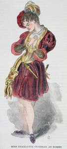 Charlotte Cushman (1816-76) kostümlü Romeo, 1851 by American School