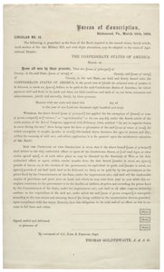 Daire numarası 12, Konfederasyon Ordusunda hizmetten muafiyet için boş bir başvuru, 24 Mart 1864 by American School