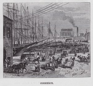 Ticaret (gravür) by American School