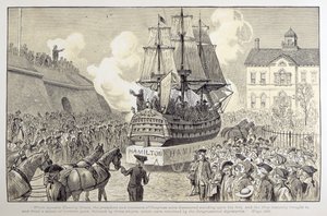 Kongre Geçit Töreni ve Kutlama, c.1790 by American School
