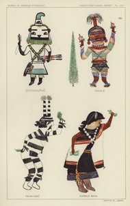 Cotokinunwu, Kaisale, Paiakyamu, Kaisale Mana (renkli taş baskı) by American School