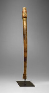 Darbe Çubuğu, Yankton Sioux, c.1880 (ahşap, pirinç çiviler, pigment ve sıcak eğe işaretleri) by American School